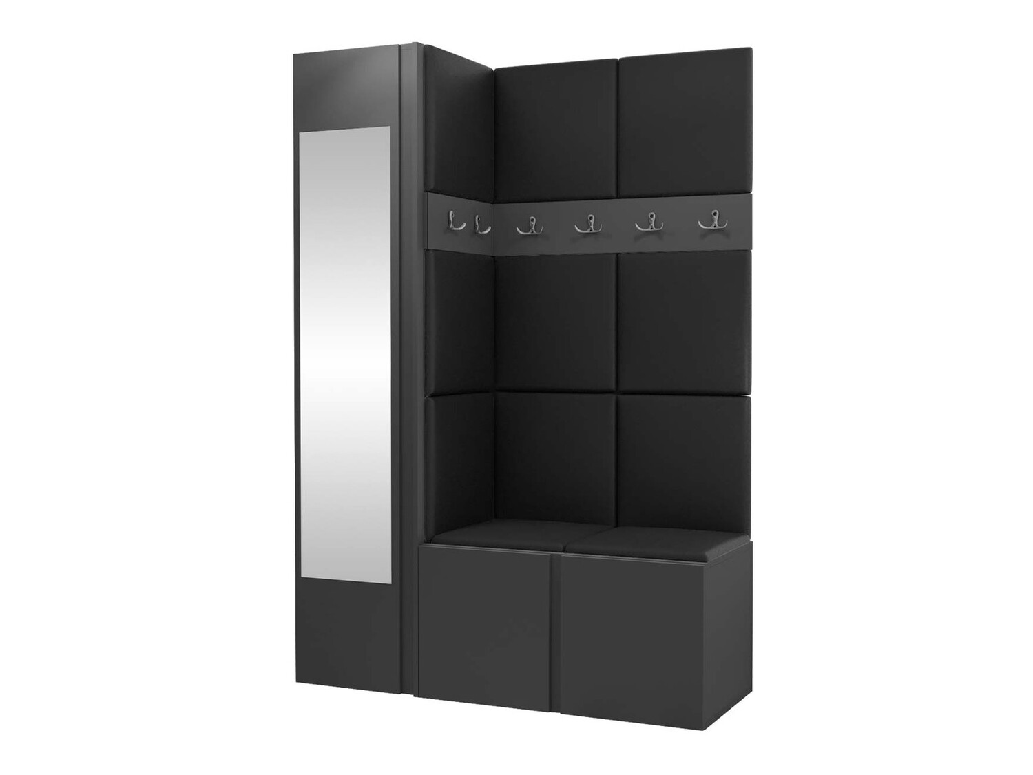 Hallway set Hartford 277 (Faux leather Soft 011)