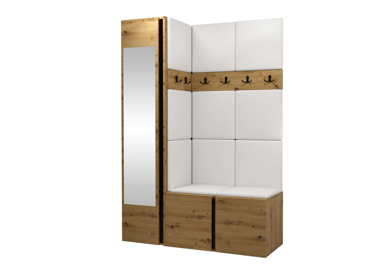 Hallway set Hartford 277 (Faux leather Soft 017)