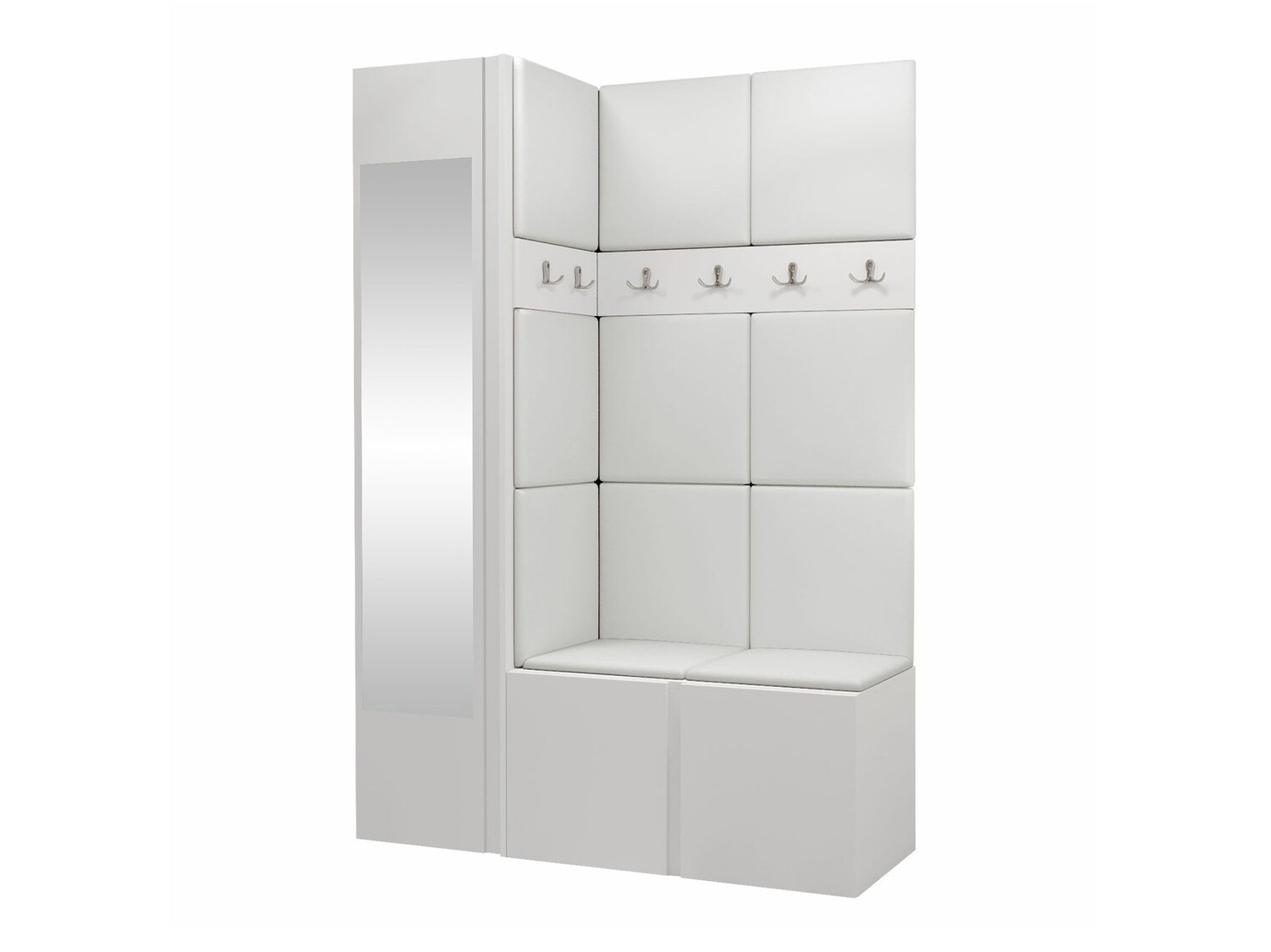 Hallway set Hartford 277 (Faux leather Soft 017)