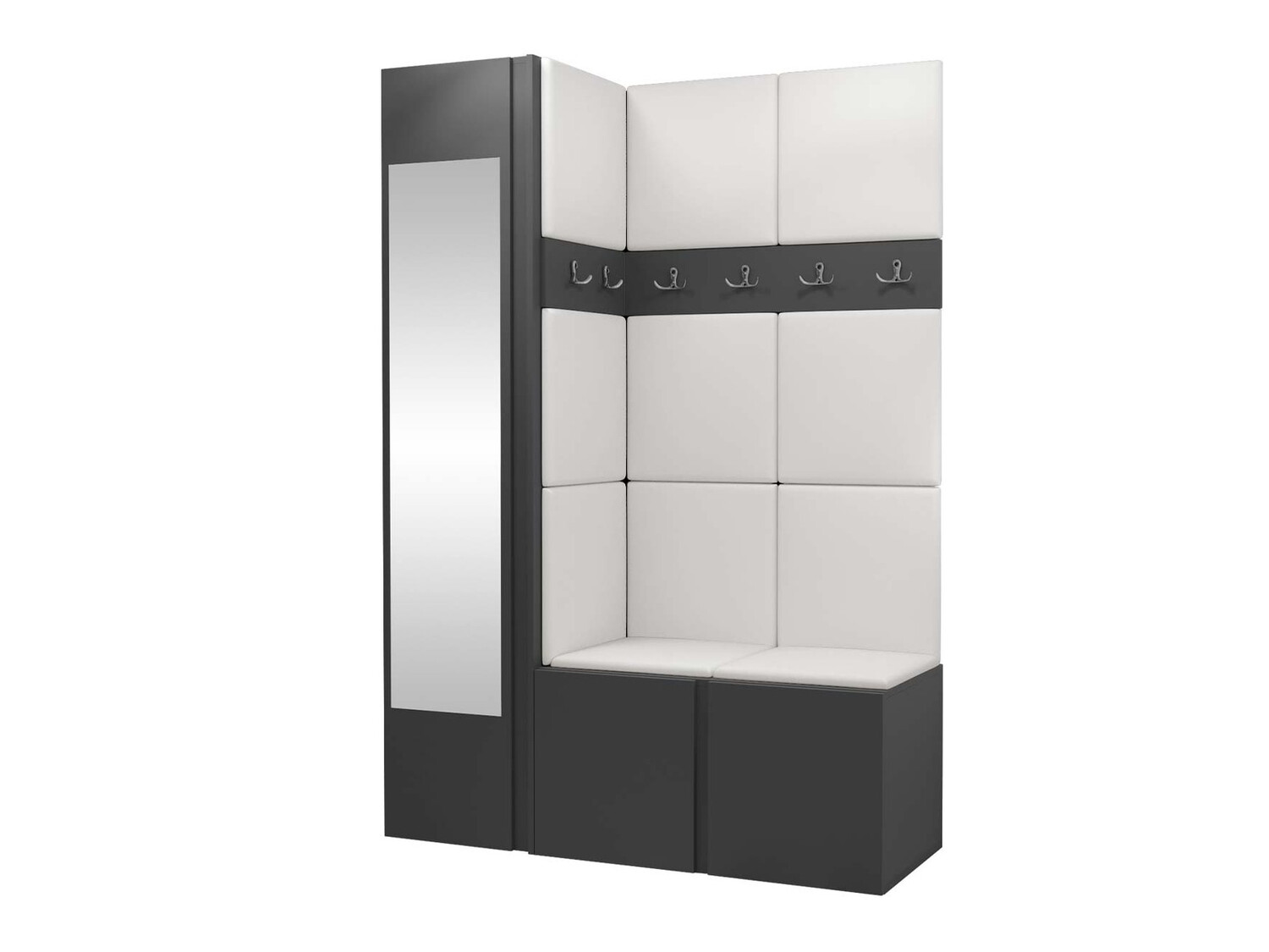 Hallway set Hartford 277 (Faux leather Soft 017)