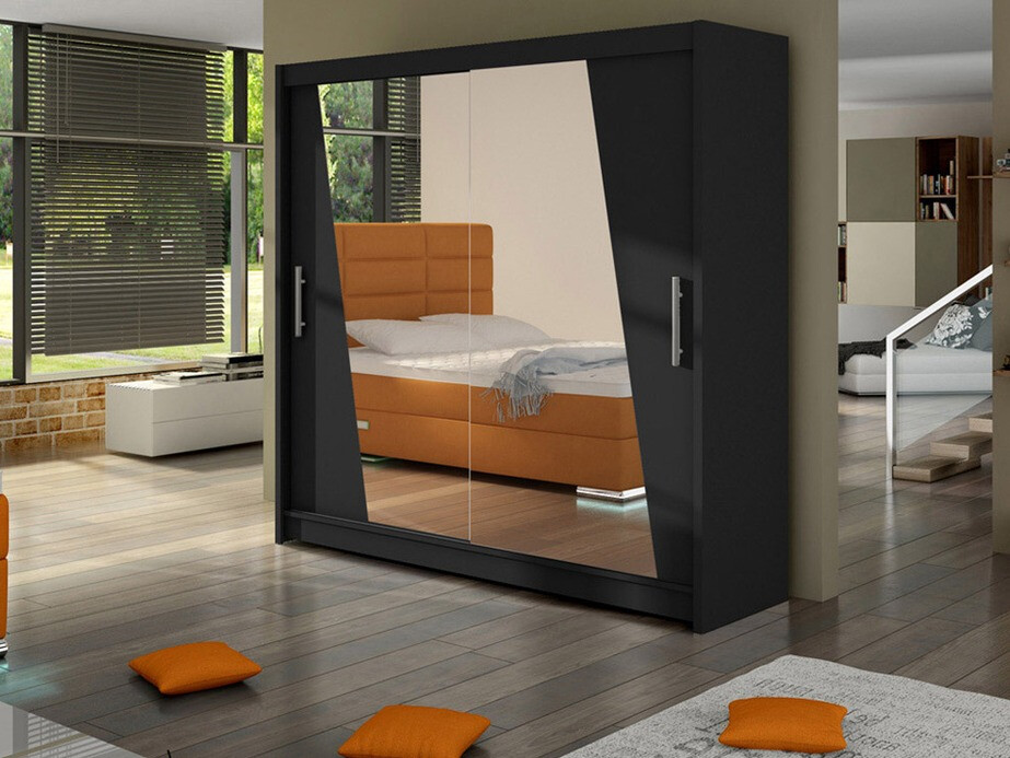 Wardrobe Closico 144 (Black)