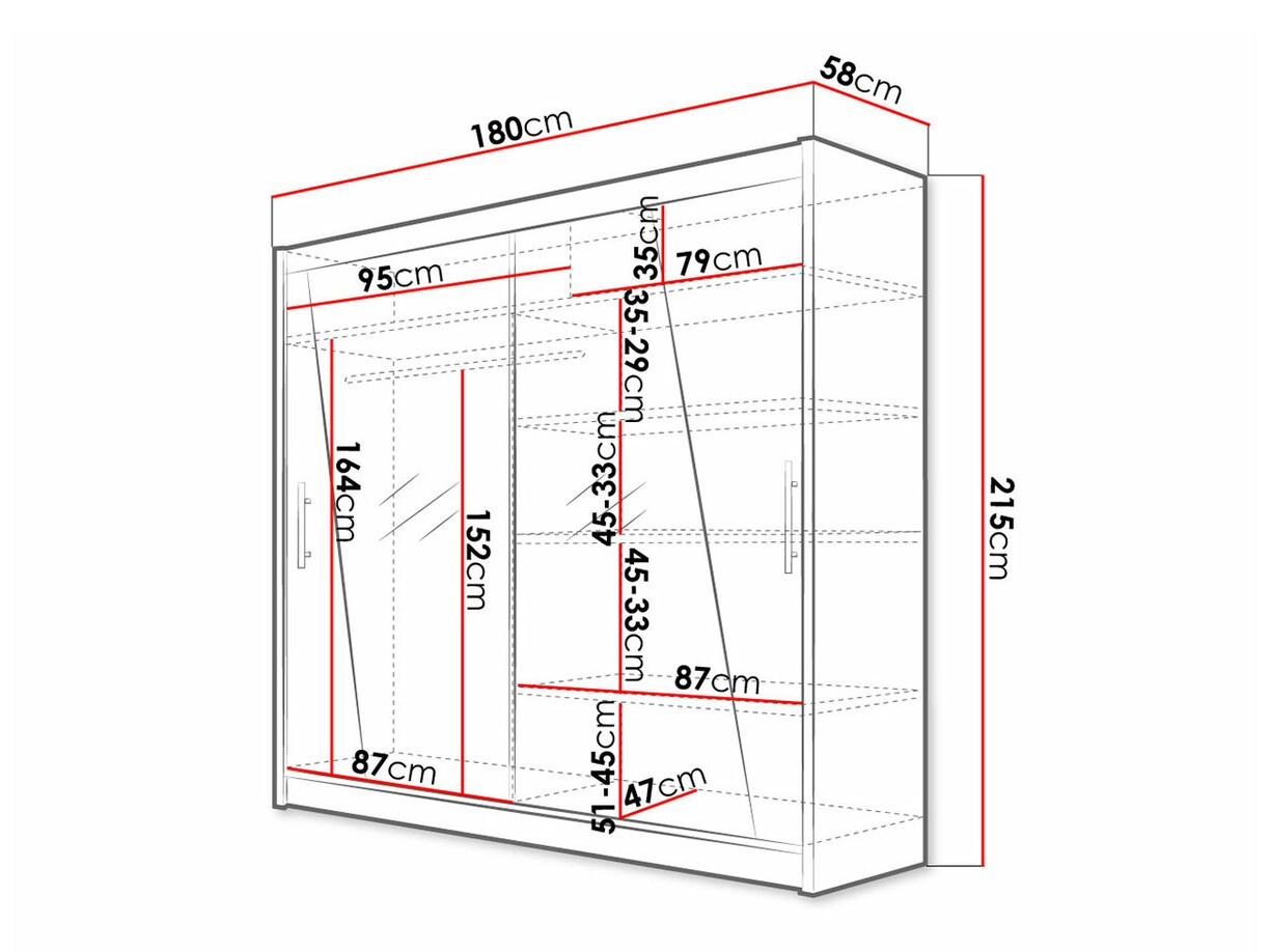 Wardrobe Closico Pallor XIV (White)