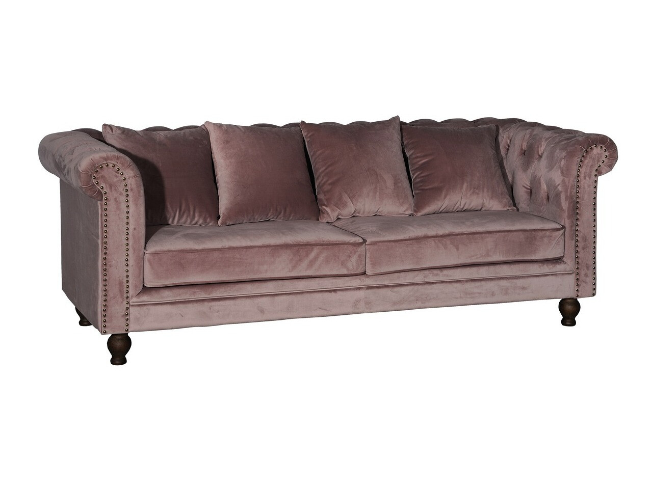 Chesterfield sofa Dallas 255 (Dusty pink)