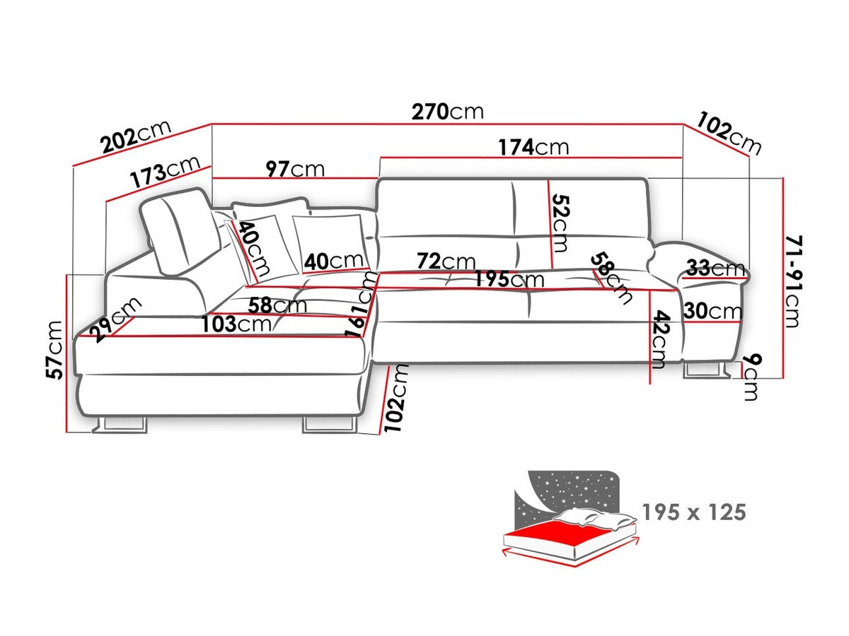 Corner sofa Comfivo Ruta VII (Abriamo 04)