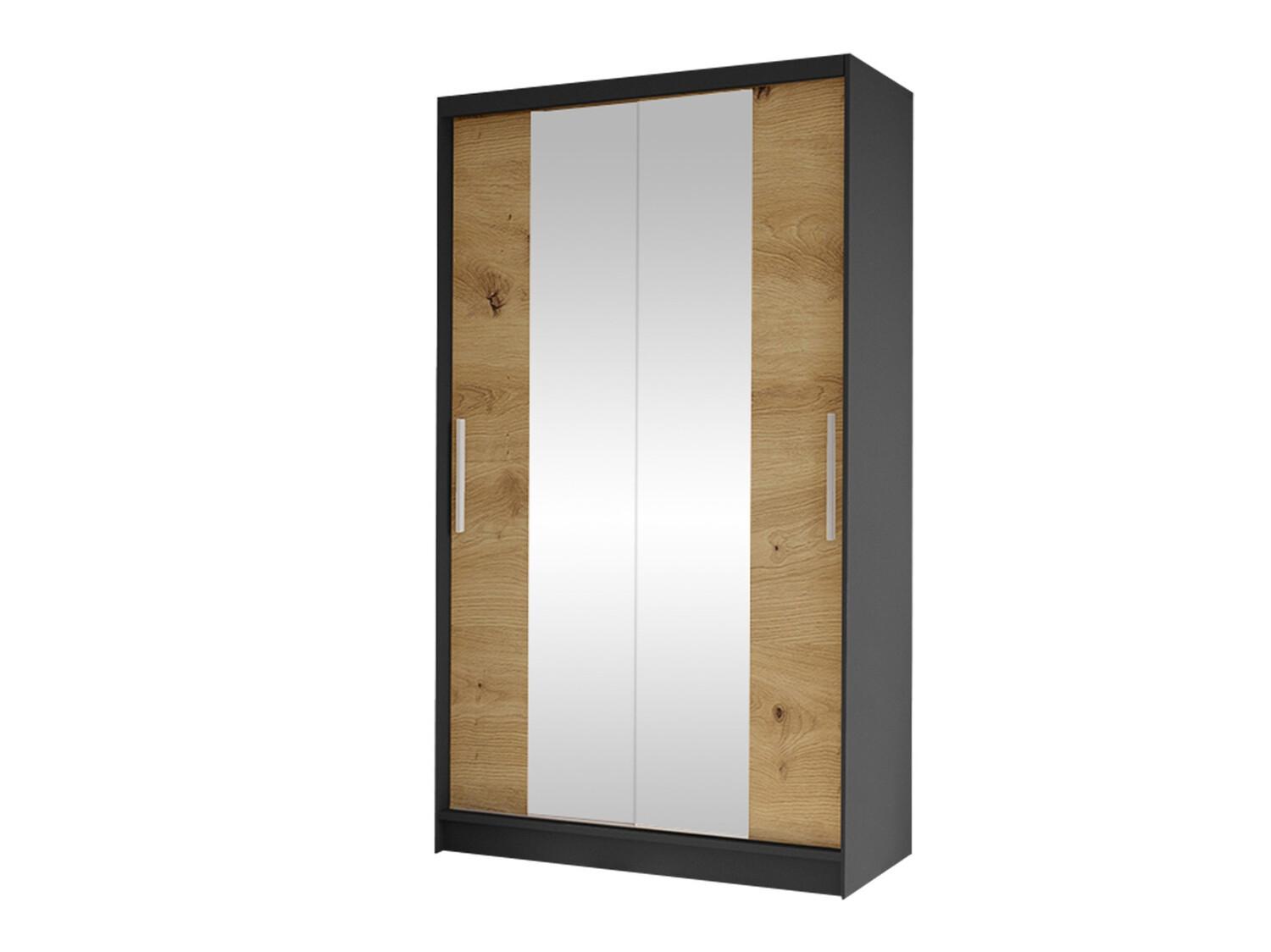 Wardrobe Closico Structor II (Black + Artisan oak)