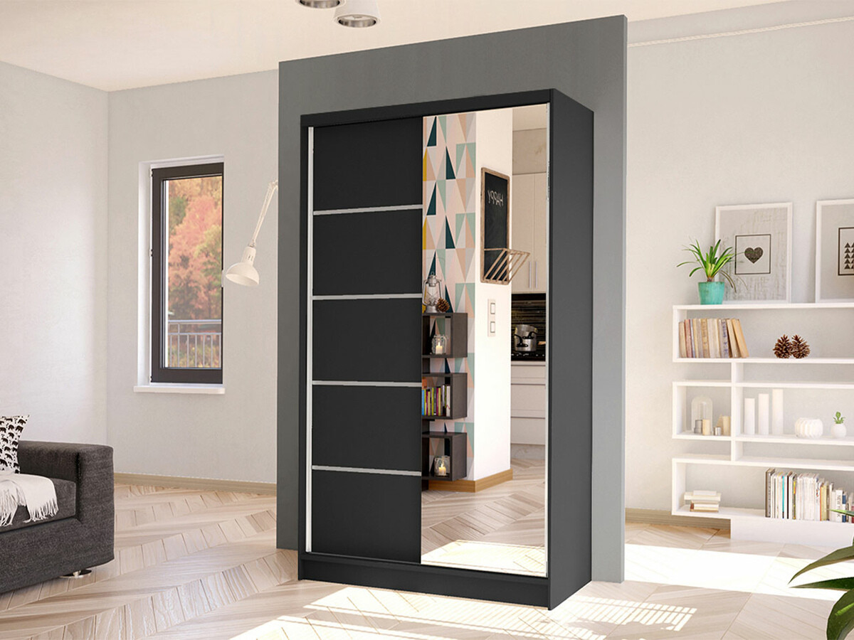 Wardrobe Closico Fractor III (Black)