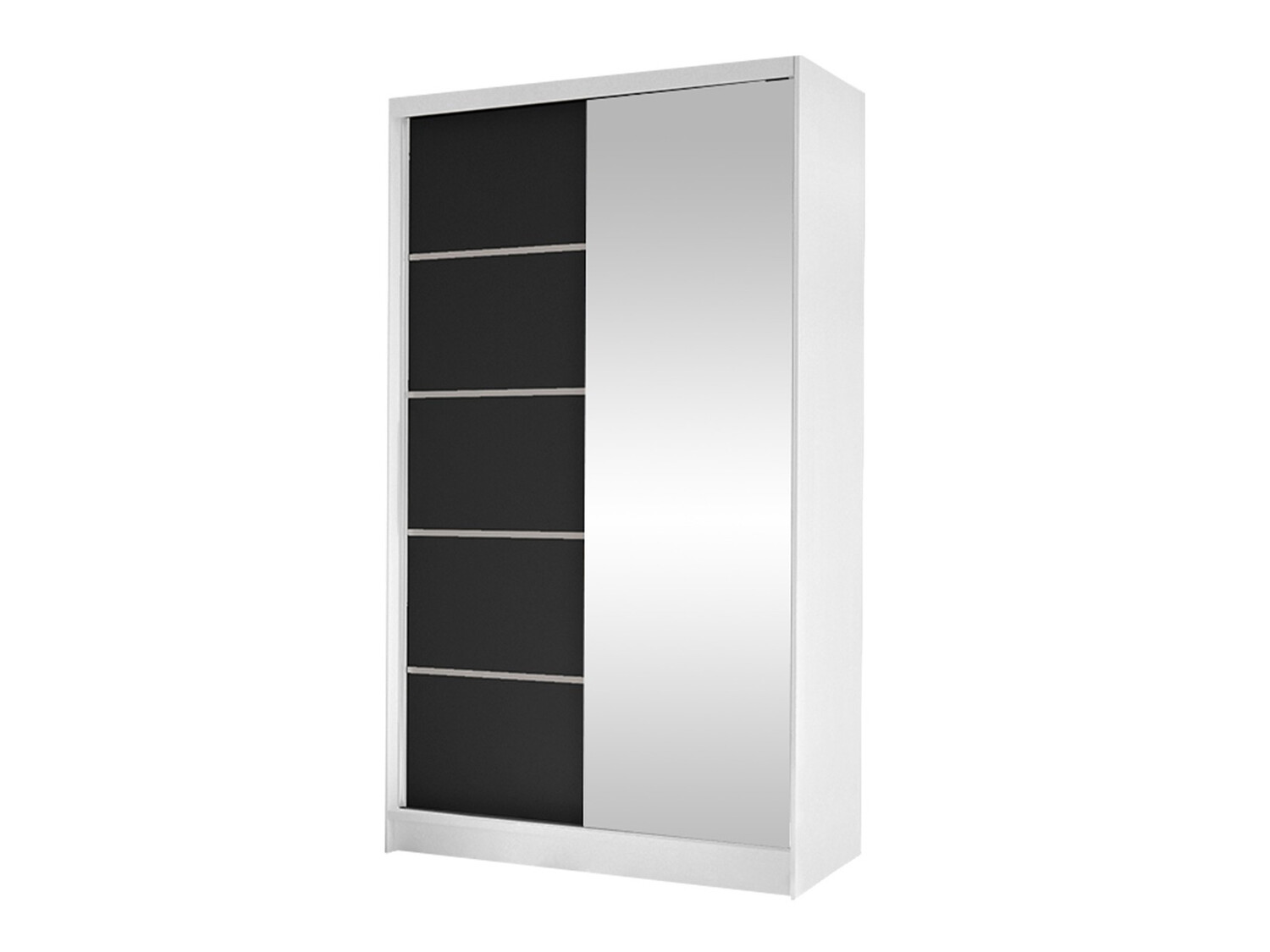 Wardrobe Closico Fractor III (White + Black)