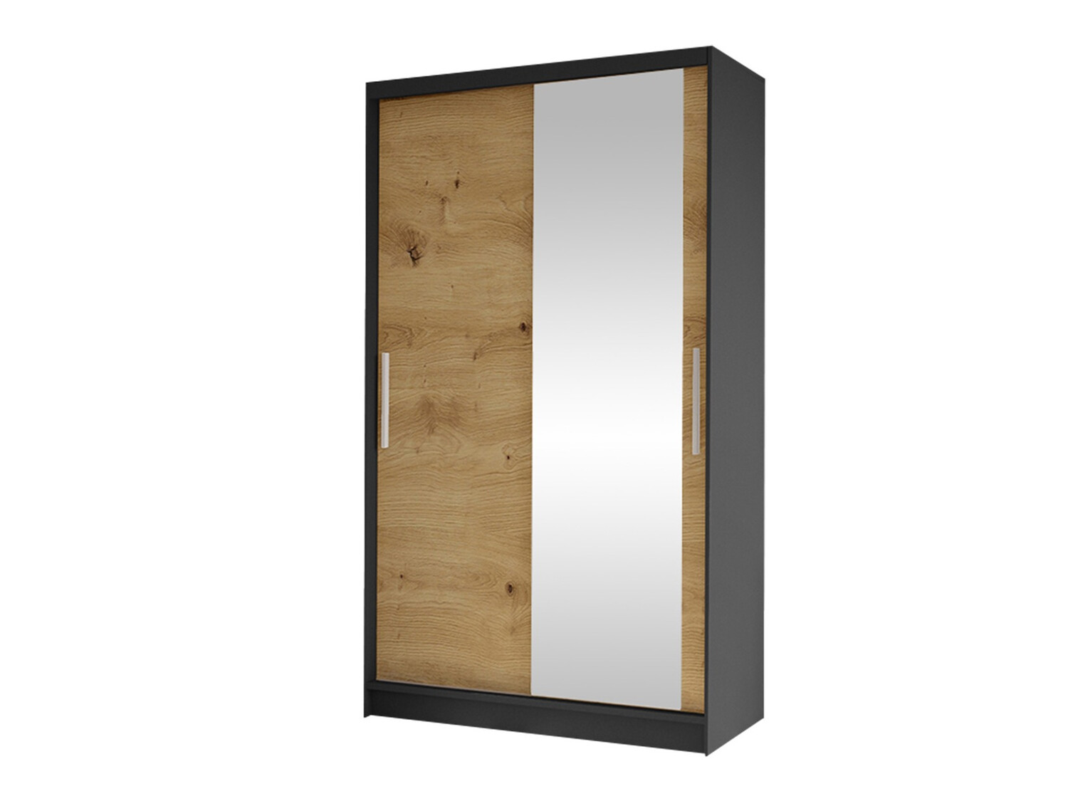 Wardrobe Closico Structor VI (Black + Artisan oak)