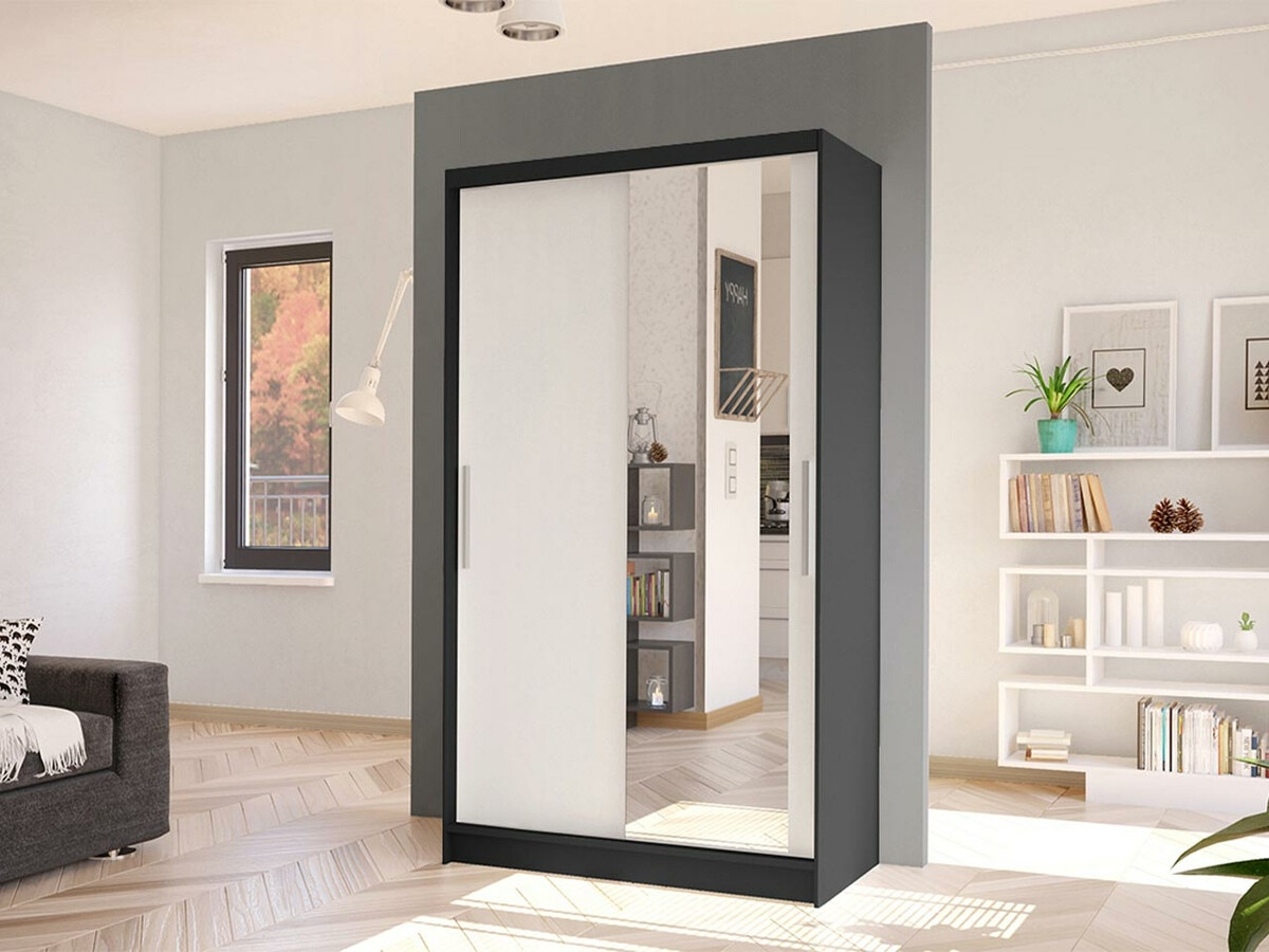 Wardrobe Closico Structor VI (Black + White)