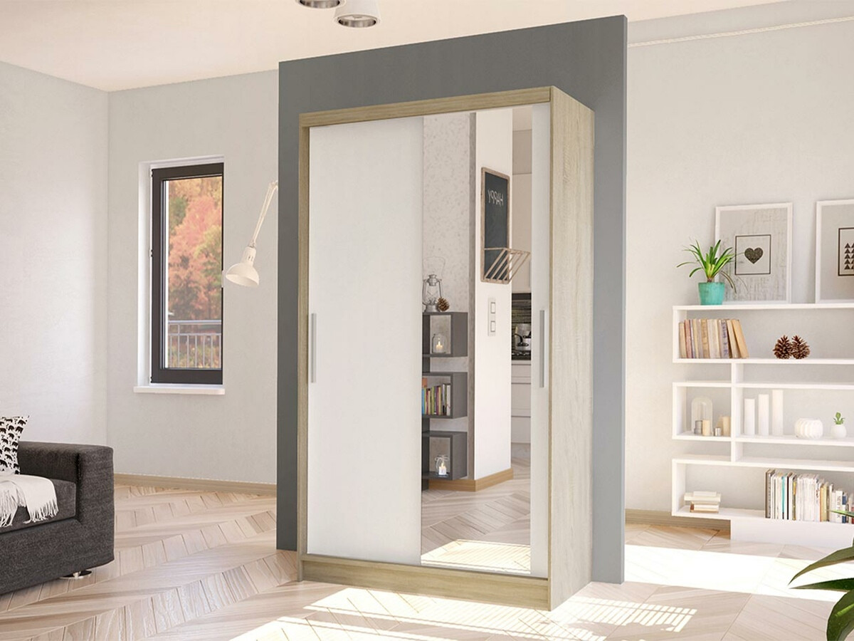 Wardrobe Closico Structor VI (Sonoma oak + White)