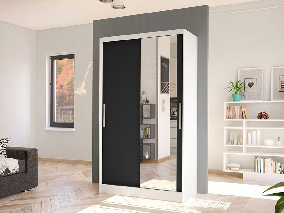 Wardrobe Closico Structor VI (White + Black)