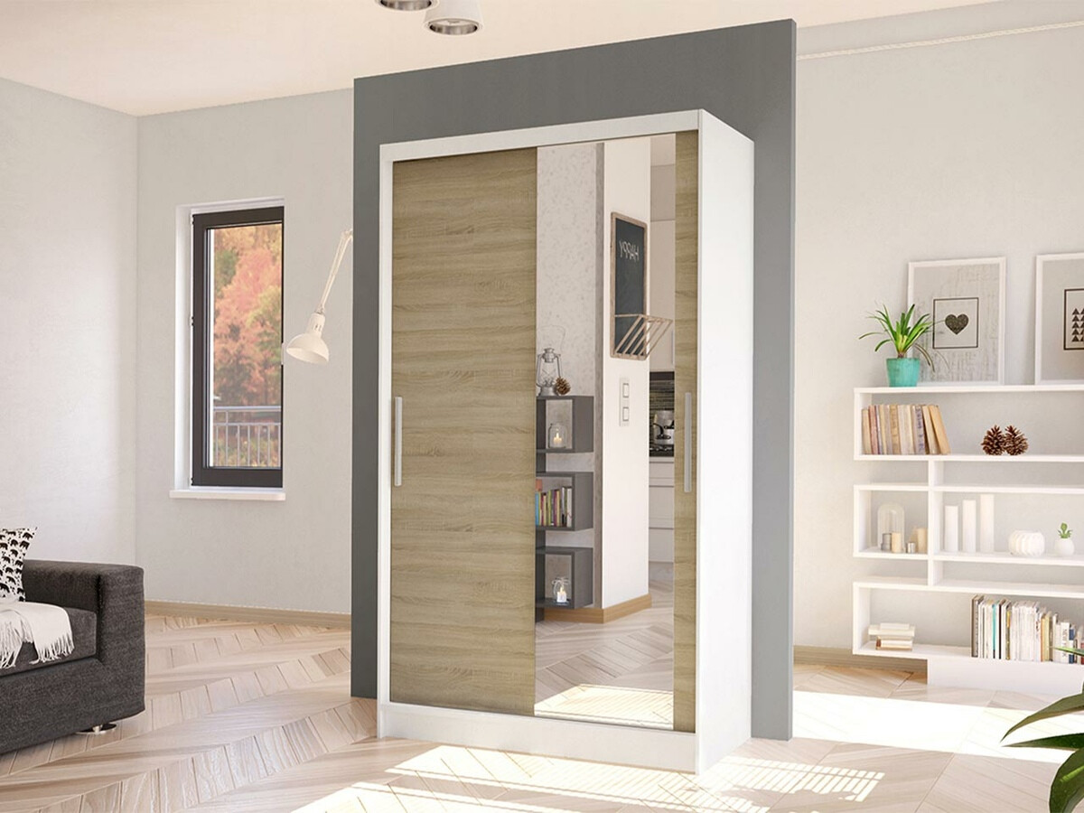 Wardrobe Closico Structor VI (White + Sonoma oak)