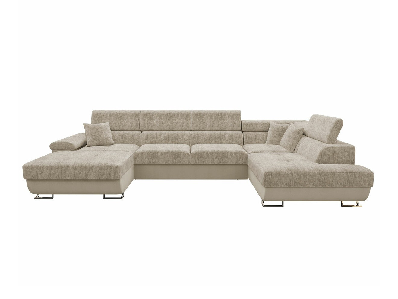 Corner sofa Comfivo Ruta VI (Venus Velvet 2927 + Miu 2041)
