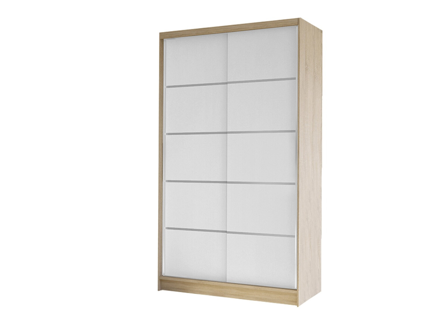 Wardrobe Closico Fractor IV (Sonoma oak + White)