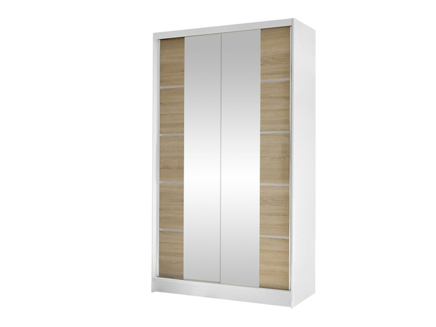 Wardrobe Closico Fractor V (White + Sonoma oak)