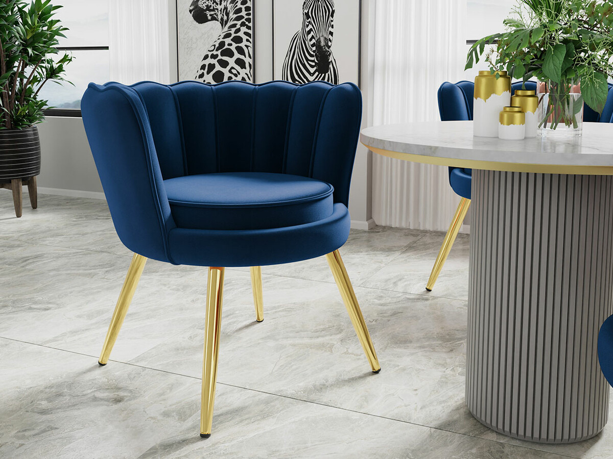 Armchair Comfivo Univae (Blue + Golden)