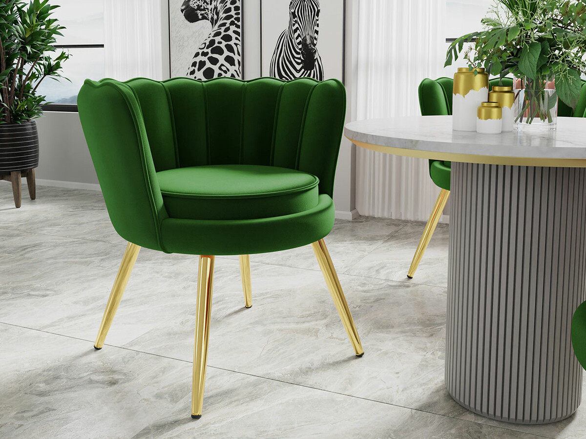 Armchair Comfivo Univae (Green + Golden)