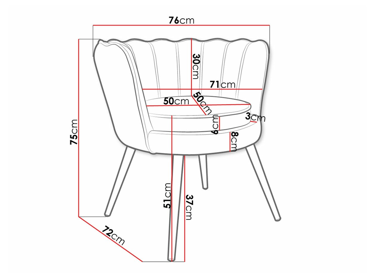 Armchair Comfivo Univae (Green + Golden)
