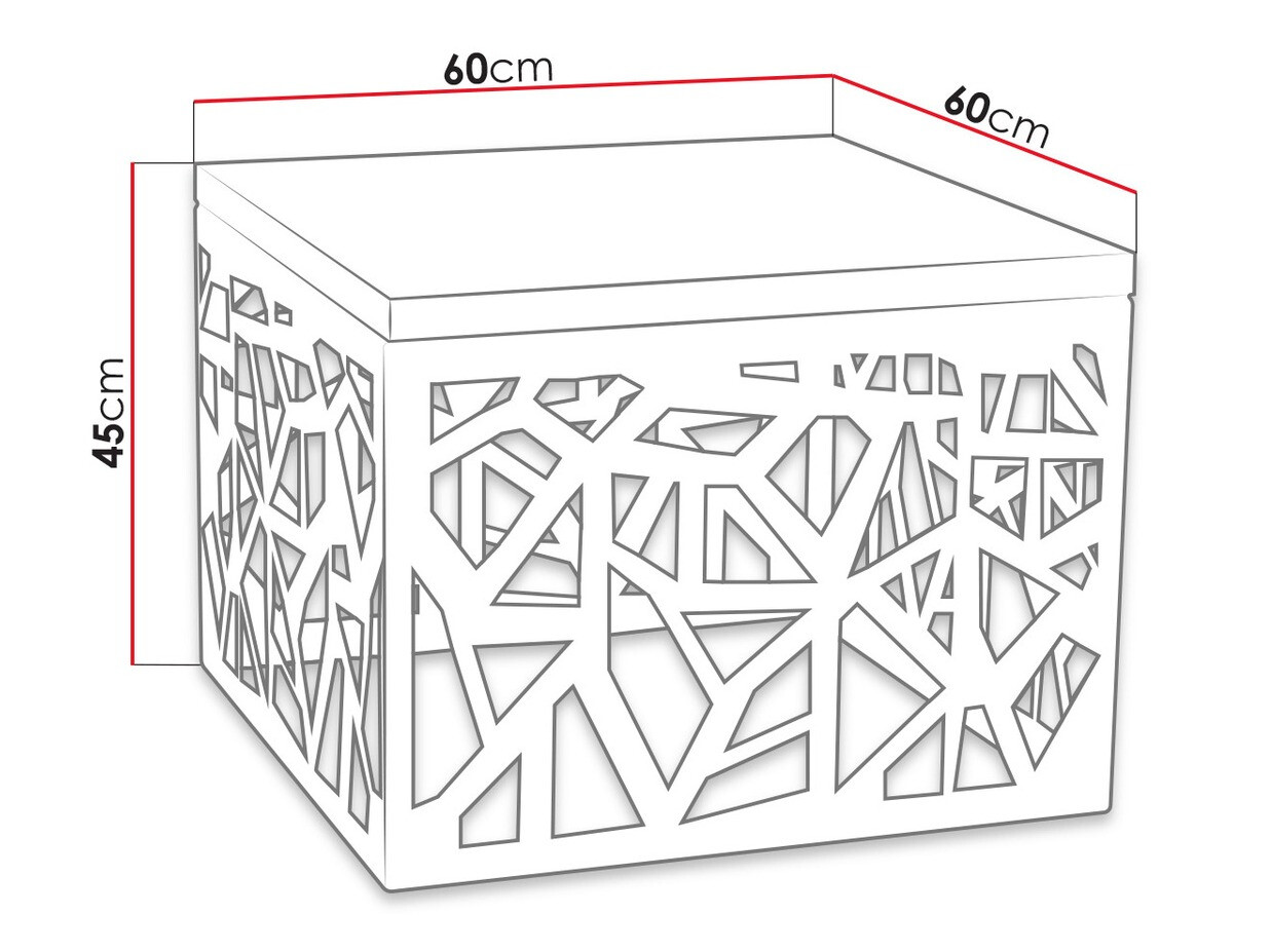 Coffee table Germantown 102 (Matte black + Glossy white)