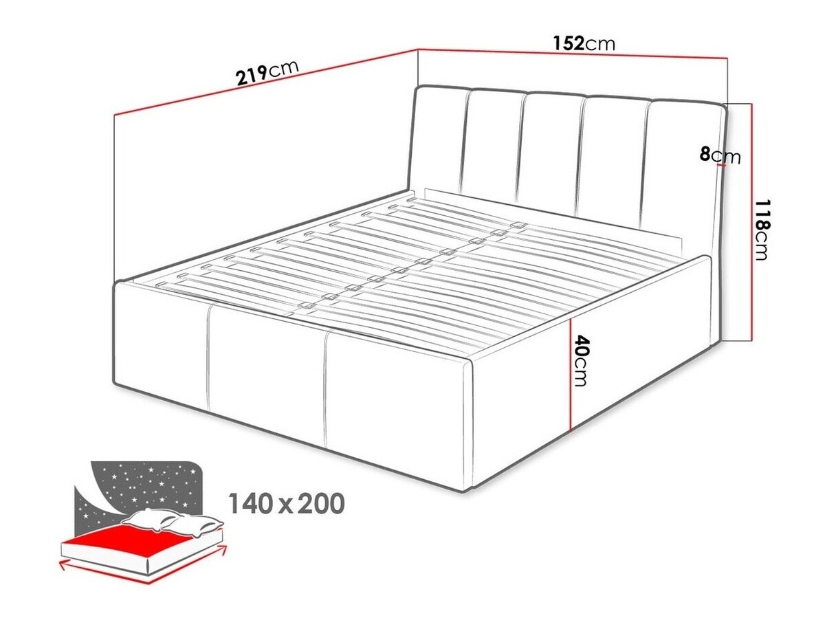 Bed ComfiDream Lumora (Fresh 11)