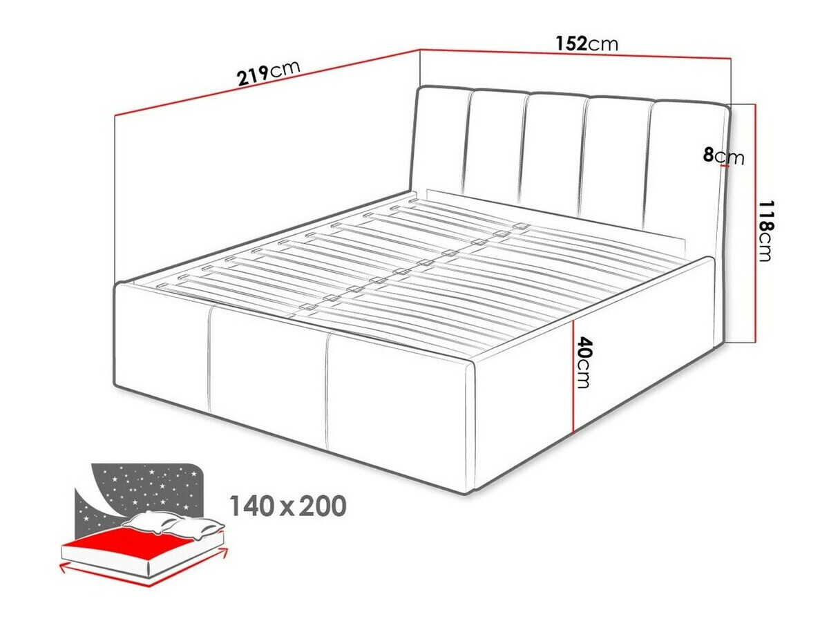 Bed ComfiDream Lumora (Fresh 32)