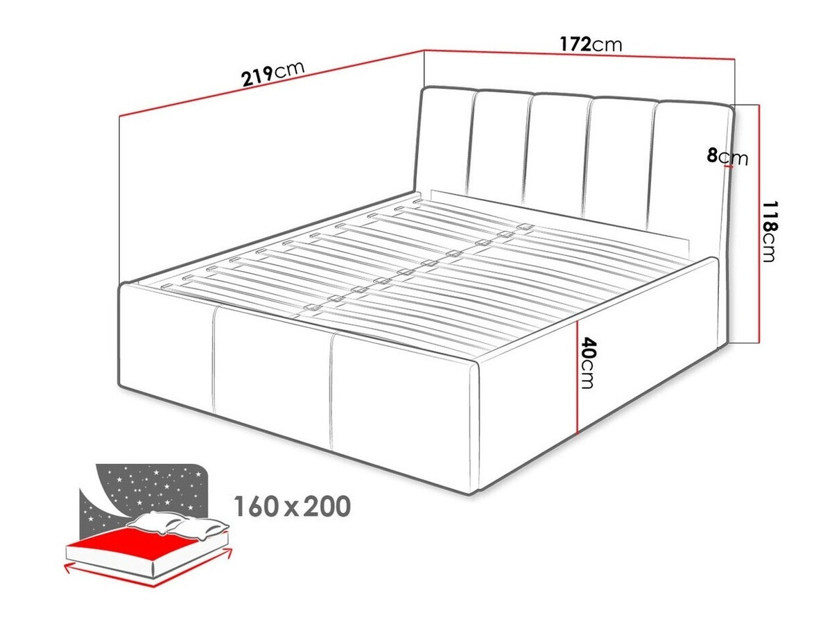 Bed ComfiDream Lumora (Fresh 32)