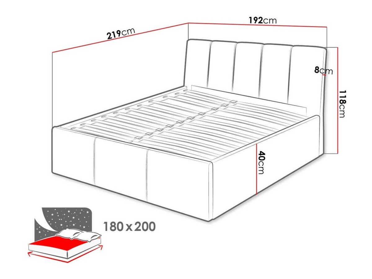 Bed ComfiDream Lumora (Fresh 32)