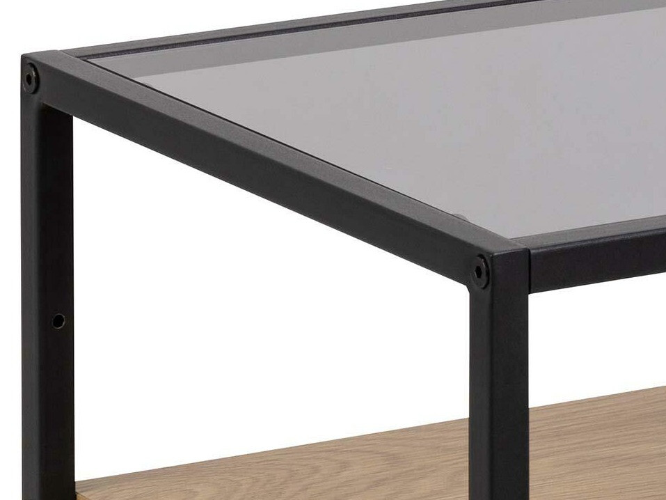 Bedside table Norsica 695 (Black + Wild oak)