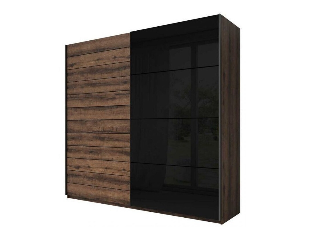 Wardrobe Levruvu 105 (Monastery oak + Black)