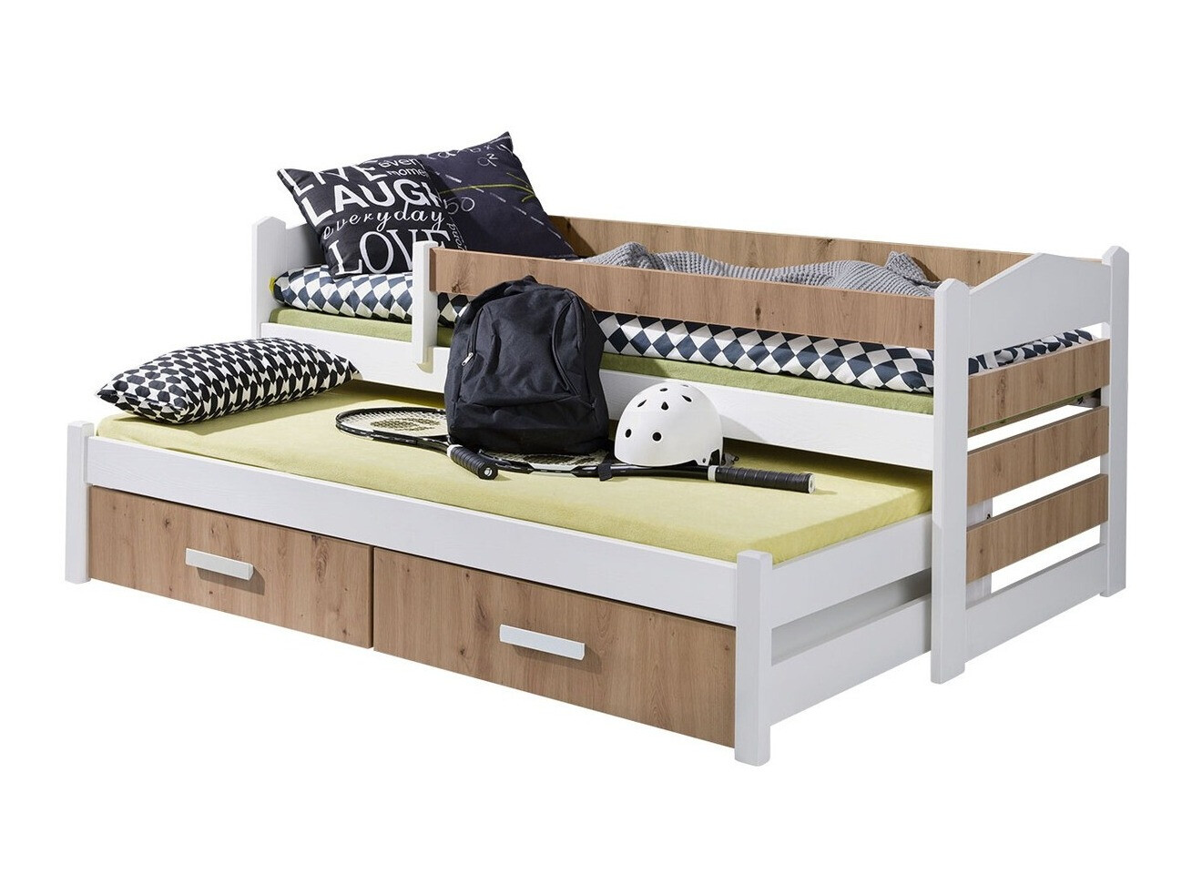 Bed Henderson 139 (White + Artisan oak)
