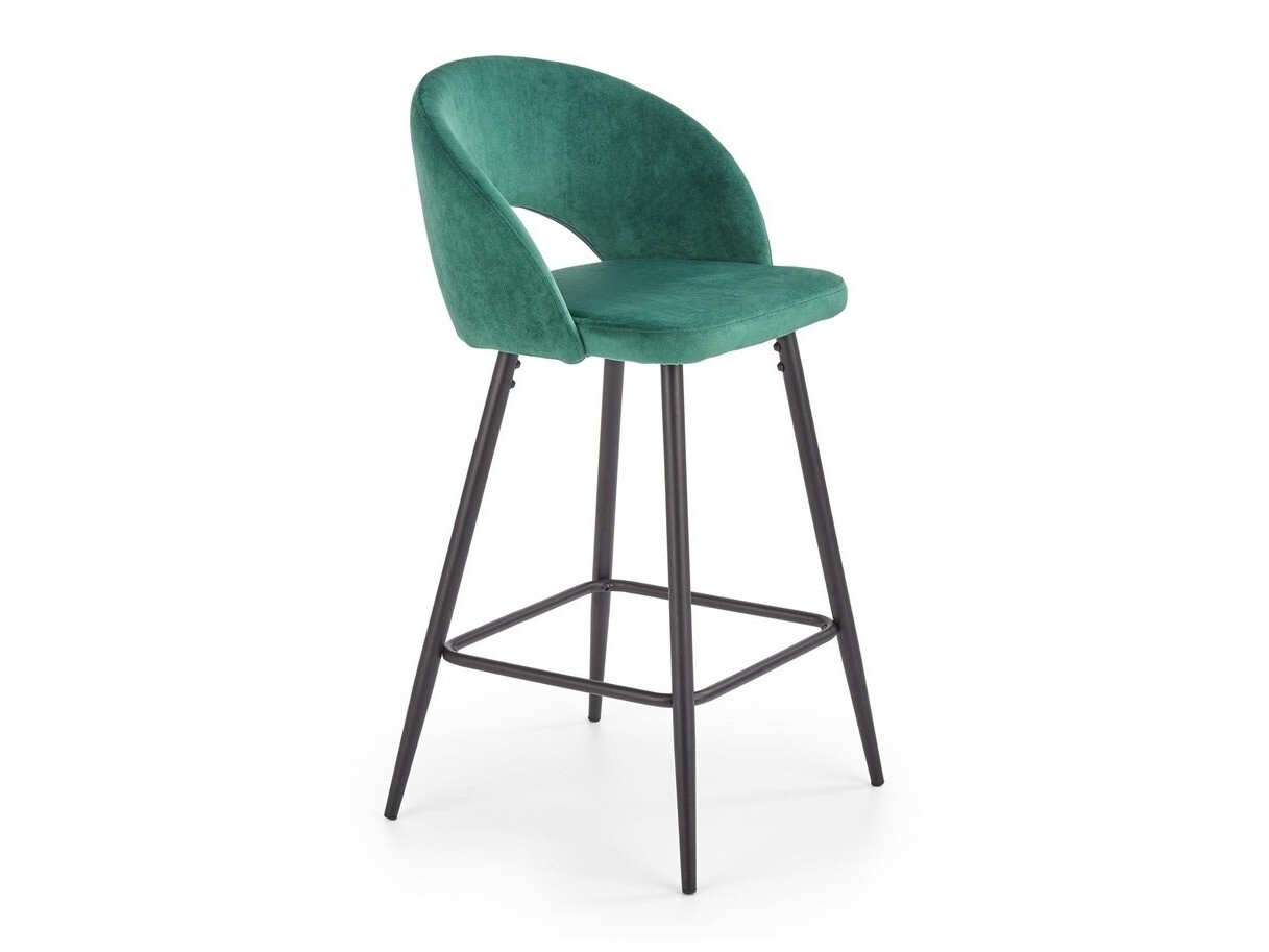 Counter stool Houston 881 (Dark green + Black)