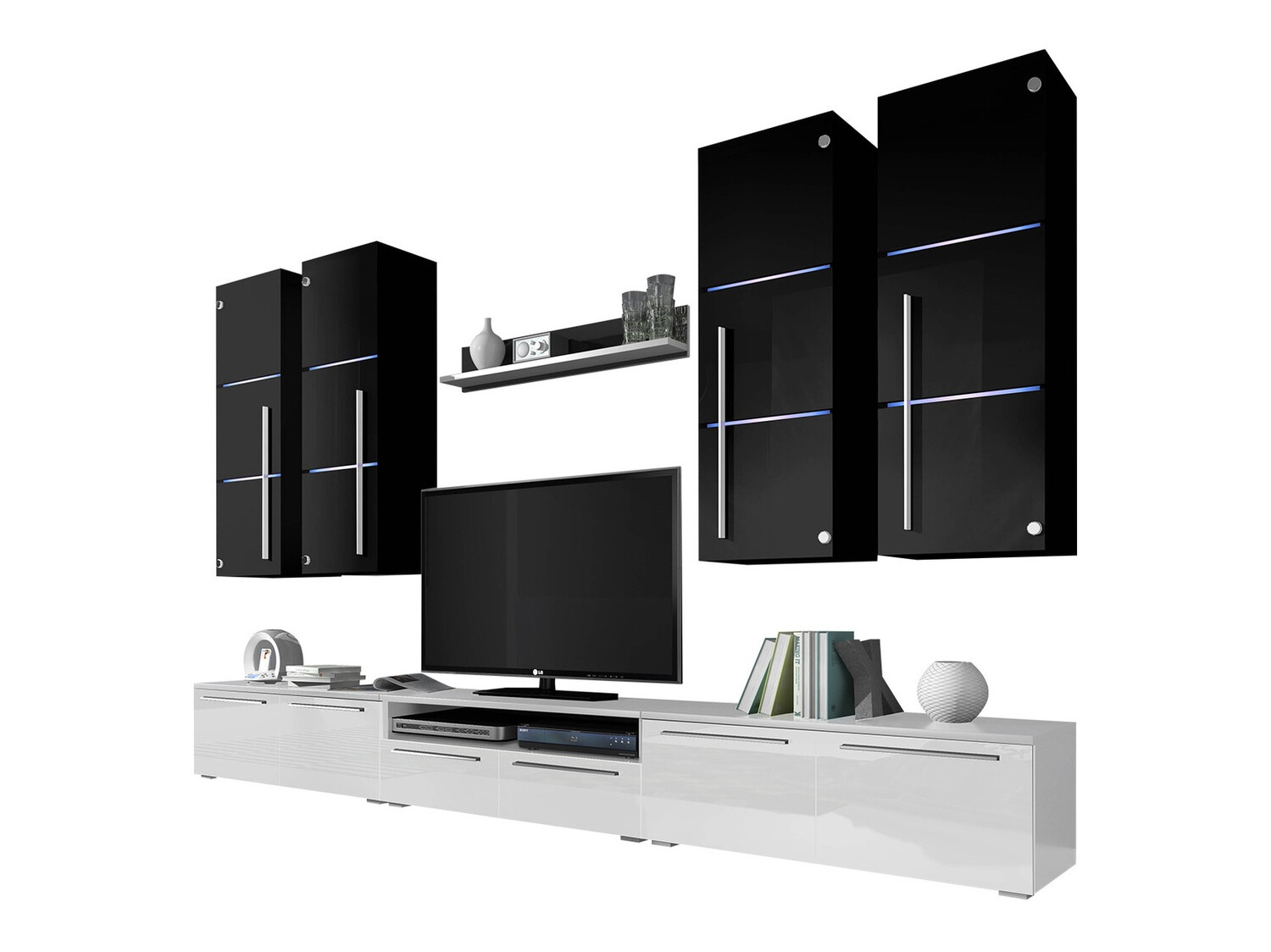 Living room set Flos (White + Glossy white)