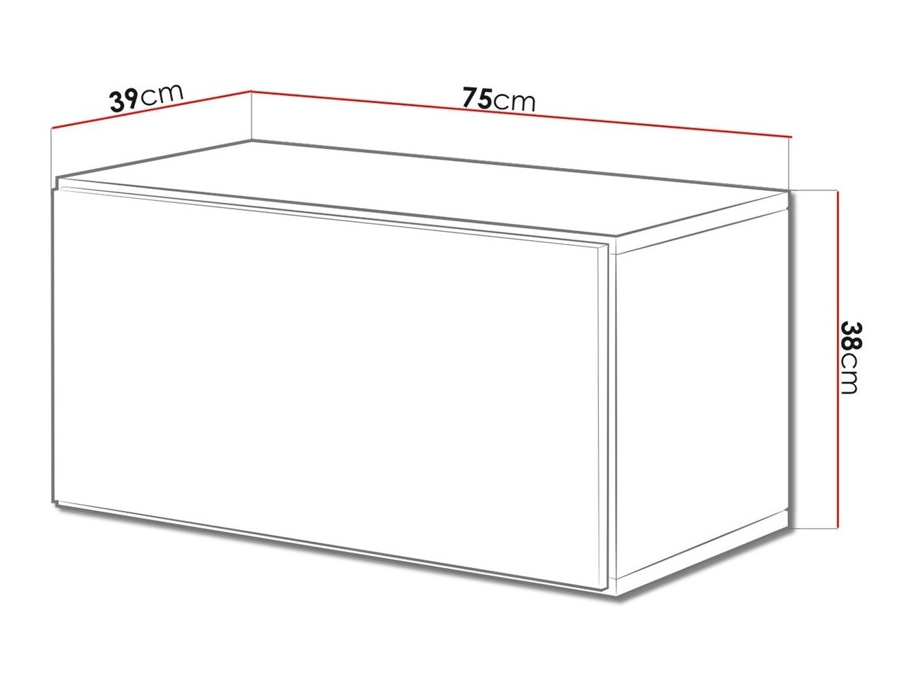 TV stand Corbele 102 (Anthracite + Wotan Oak)