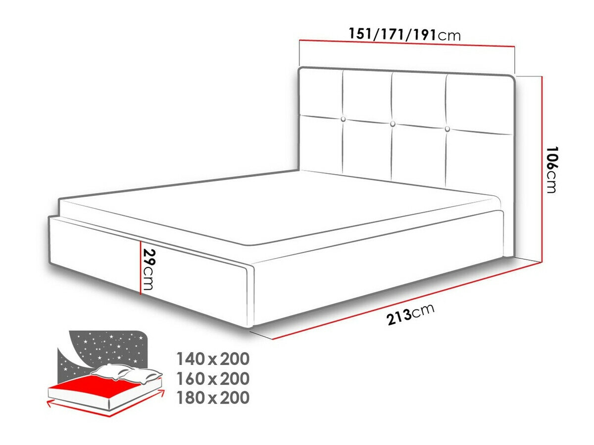 Bed ComfiDream Celen (Sawana 05)