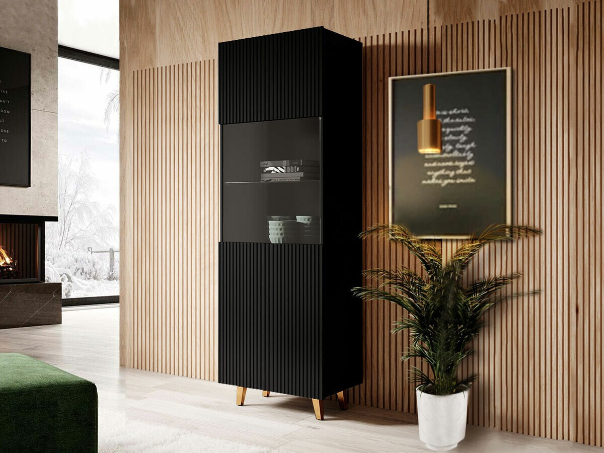Bookcase Dicto (Black + Golden)