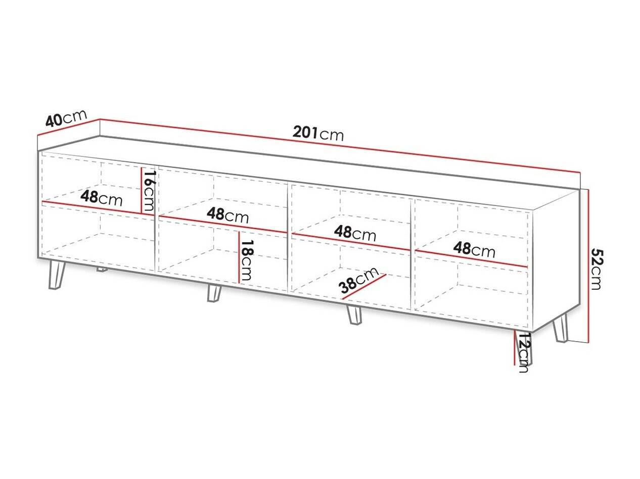 TV stand Dicto I (White)