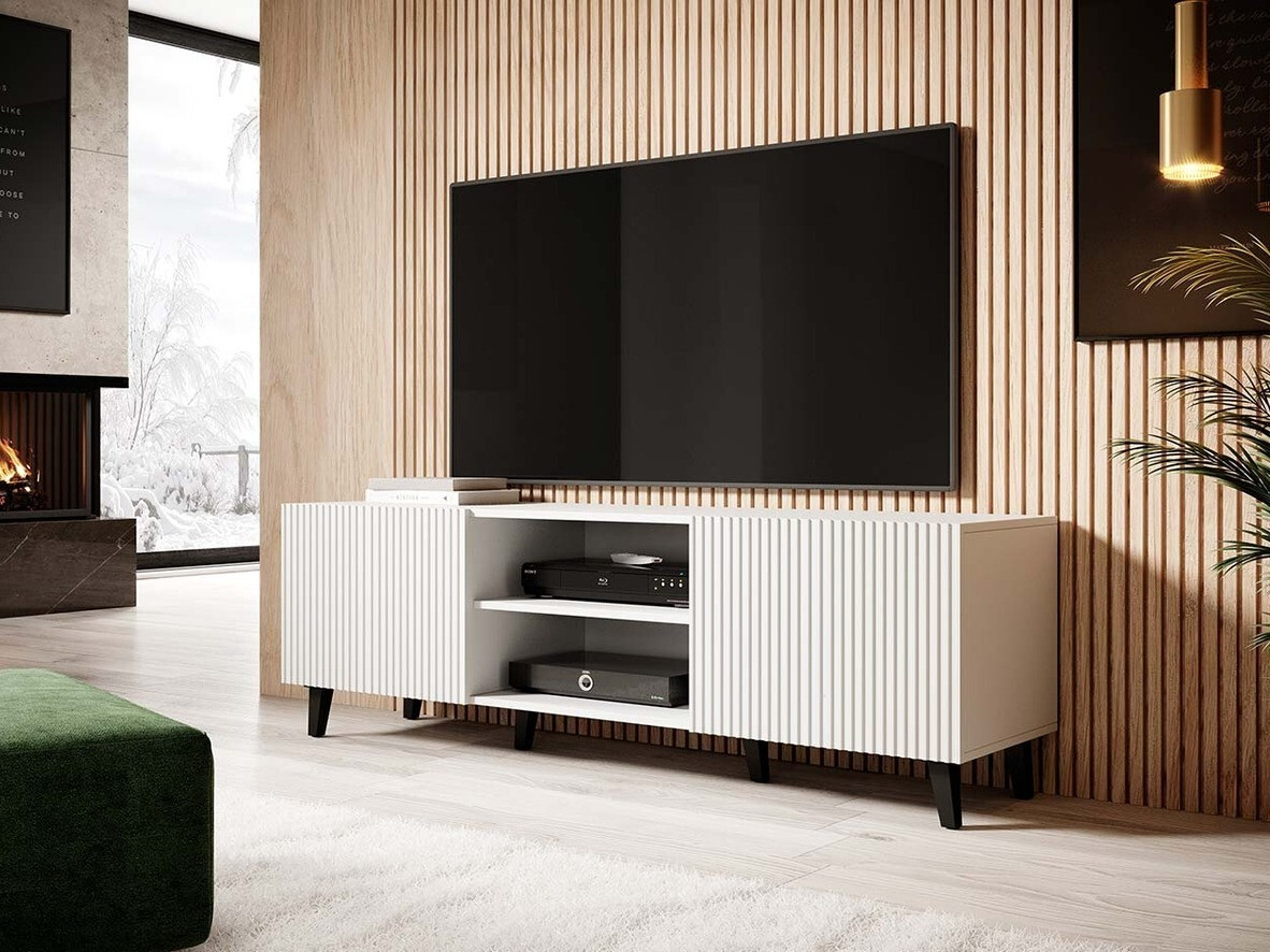 TV stand Dicto (White + Black)