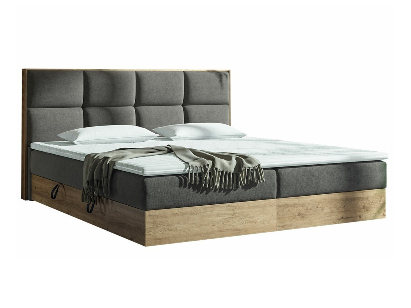 Continental bed ComfiDream 165 (Golden oak + Soro 97)