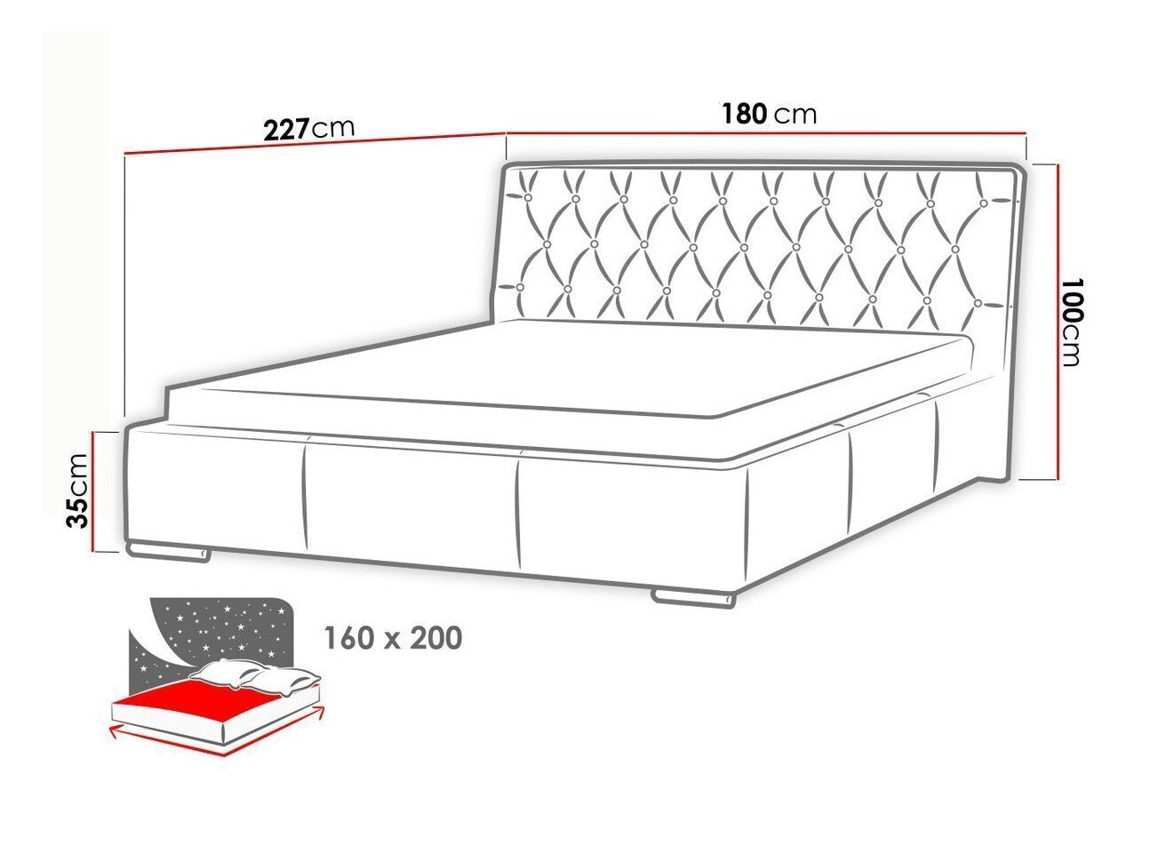 Bed Templum I (Soft 017)