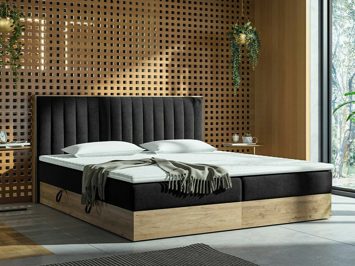 Continental bed ComfiDream Odelra (Golden oak + Soro 100)