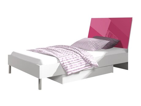 Bed Salmere 102 (White + Glossy pink)