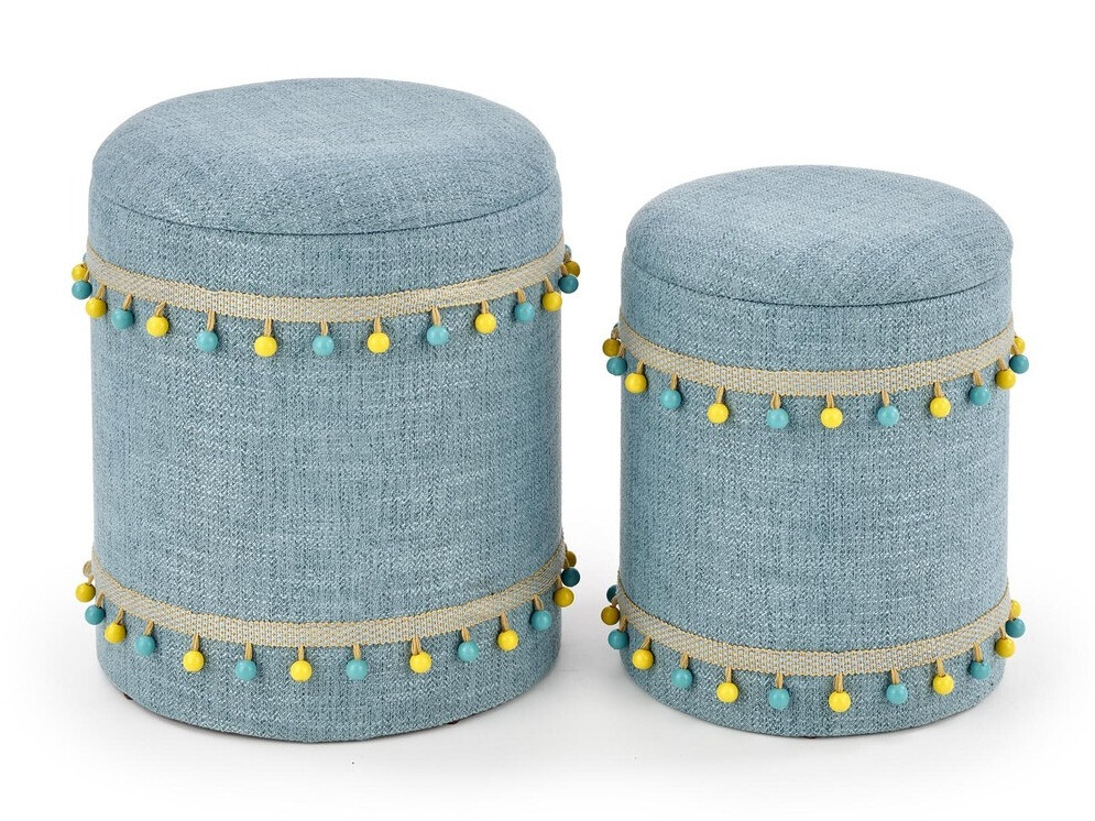 Ottoman set Houston 1155 (Light blue)