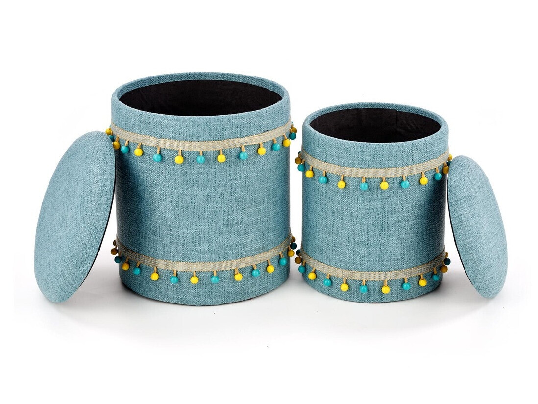 Ottoman set Houston 1155 (Light blue)
