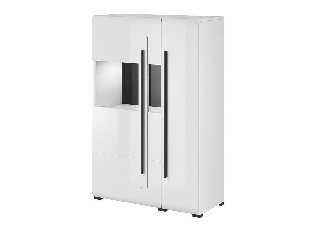 Sideboard Ophsalu 105 (White + Glossy white)