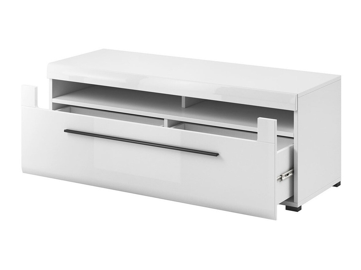 TV stand Ophsalu 103 (White + Glossy white)