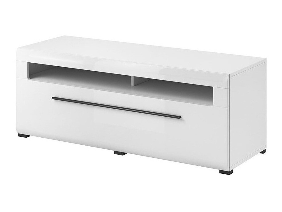 TV stand Ophsalu 104 (White + Glossy white)