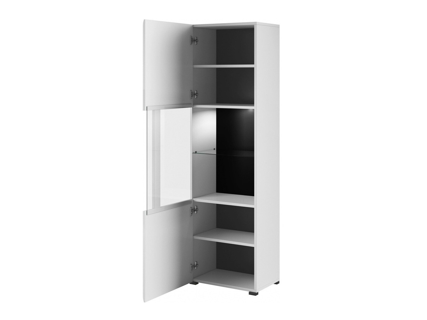 Living room set Ophsalu 111 (White + Glossy white)