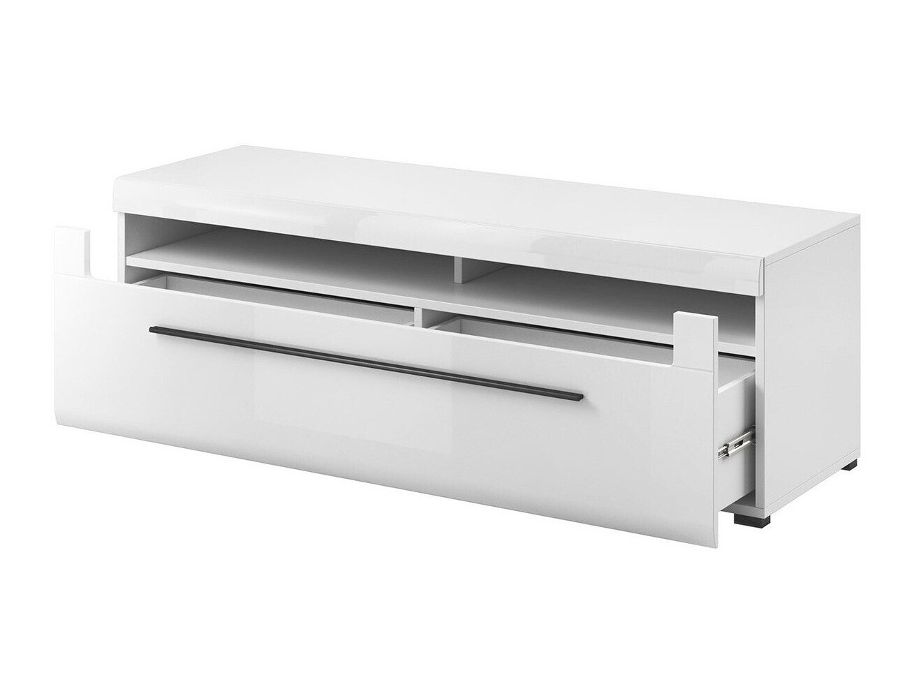 Living room set Ophsalu 111 (White + Glossy white)
