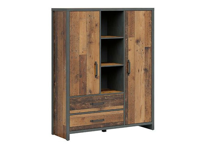 Bookcase Belsera 107 (Brown + Matera grey)