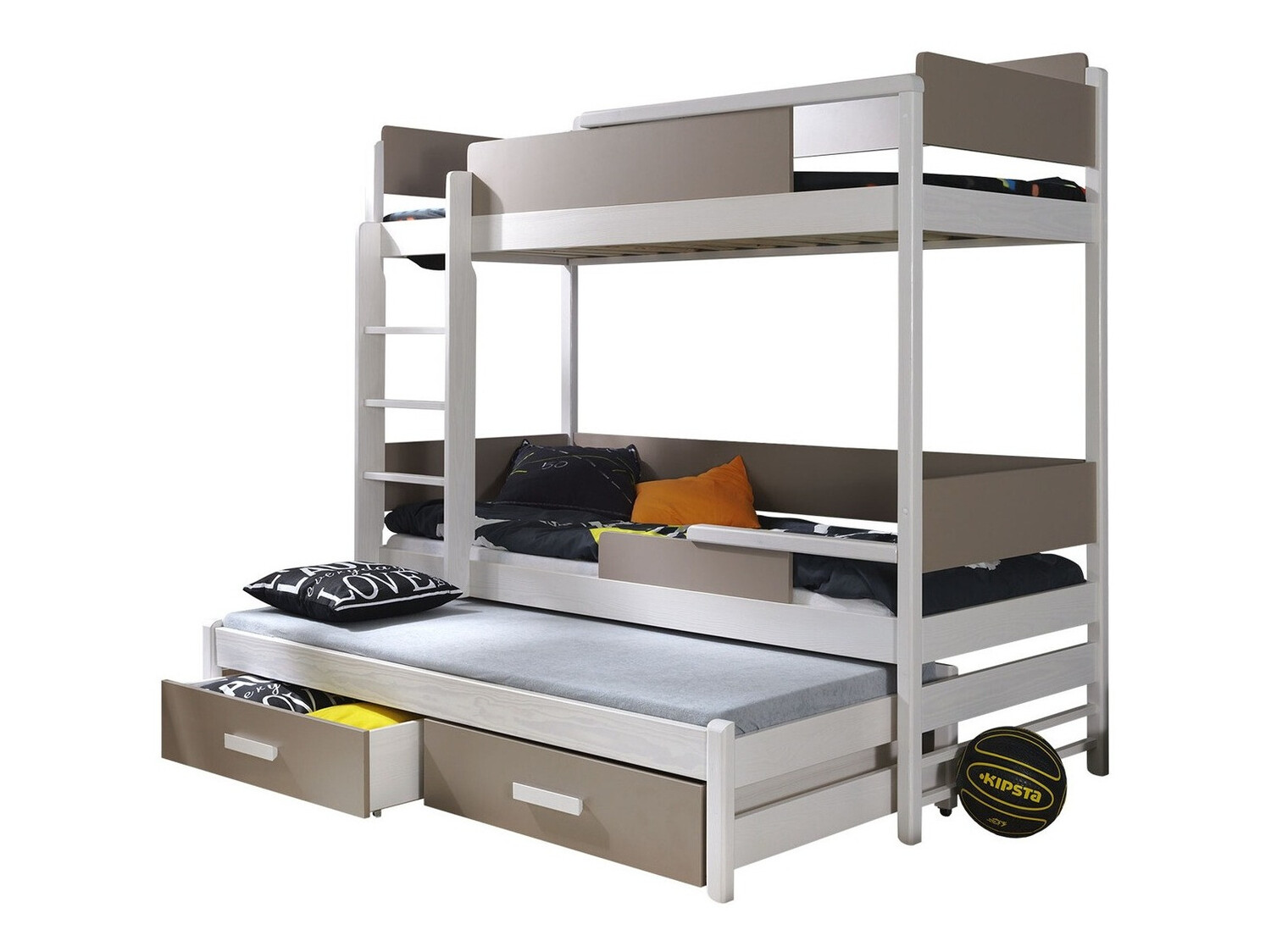 Bunk bed Henderson 114 (White + Trufel)